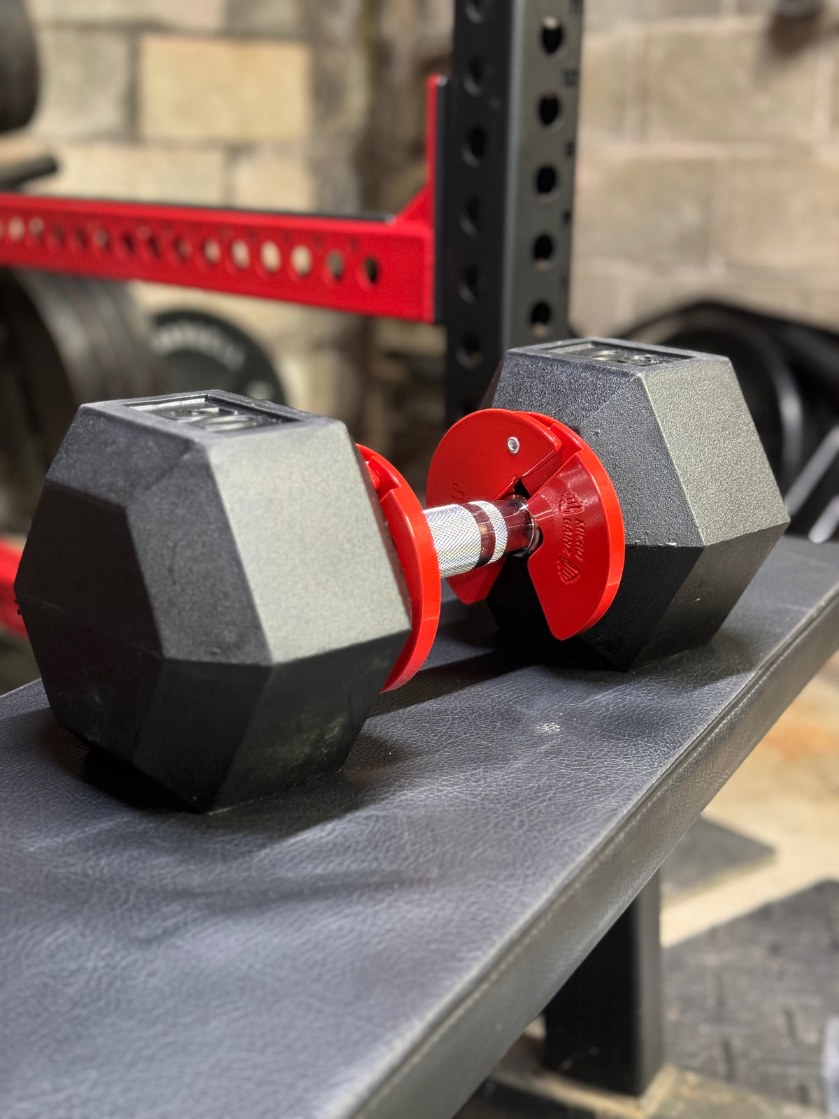 Micro Gainz Red 1.25LB Dumbbell Fractional Weight Plates 4 Plate Set (BLEMISHED SET)