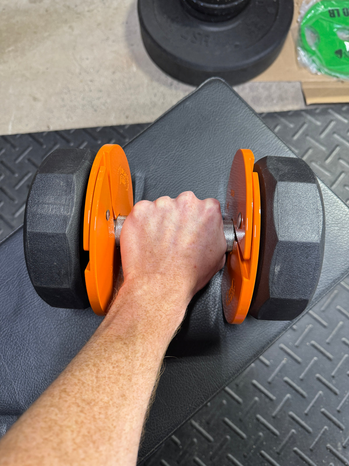 Micro Gainz Orange 2.5LB Dumbbell Fractional Weight Plates 4 Plate Set (BLEMISHED SET)
