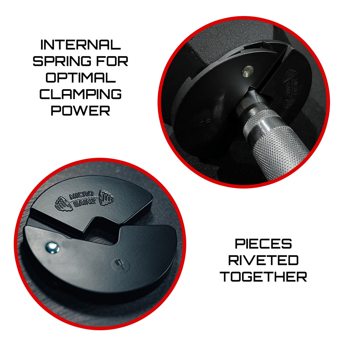 Micro Gainz 1LB Dumbbell Fractional Weight Plates 4 Pack (BLEMISHED SET)
