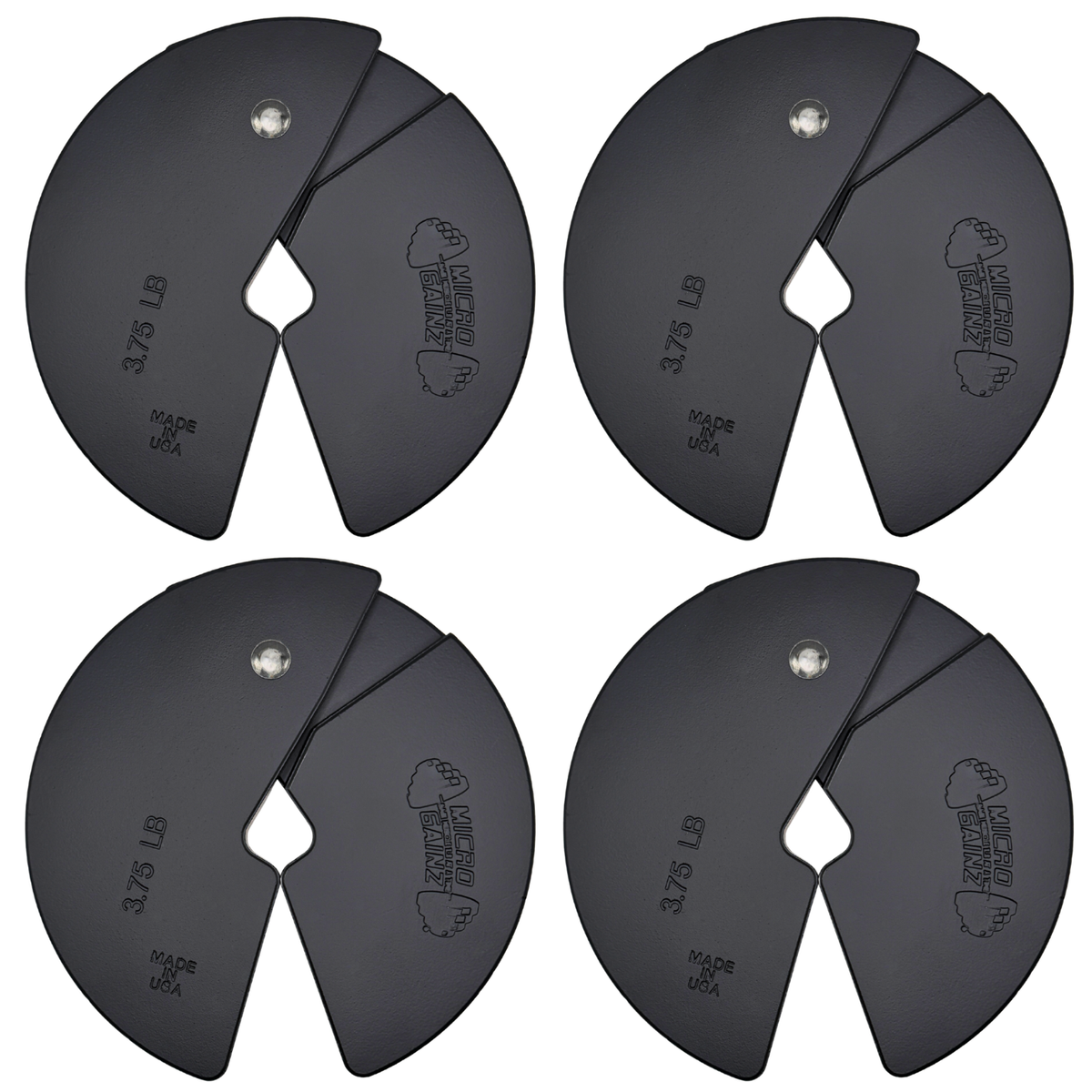 Micro Gainz 3.75LB Dumbbell Fractional Weight Plates 4 Plate Set (BLEMISHED SET)