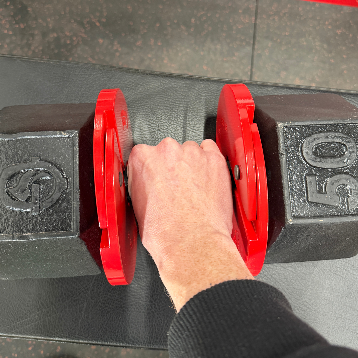 Micro Gainz Red 3.75LB Dumbbell Fractional Weight Plates 4 Plate Set (BLEMISHED SET)