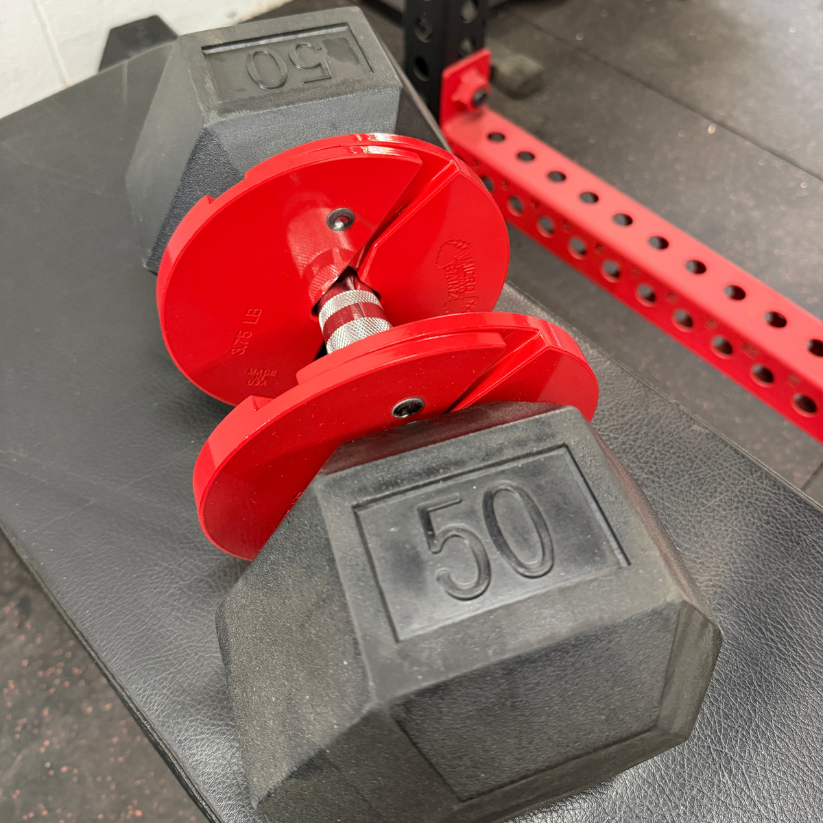 Micro Gainz Red 3.75LB Dumbbell Fractional Weight Plates 4 Plate Set (BLEMISHED SET)