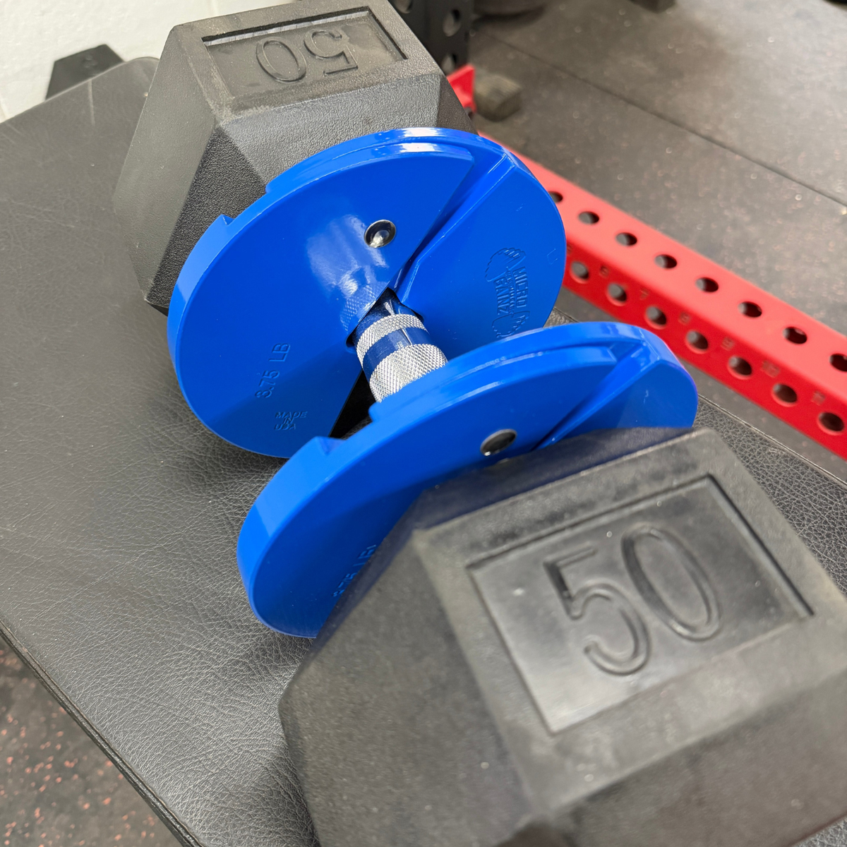 Micro Gainz Blue 3.75LB Dumbbell Fractional Weight Plates 4 Plate Set (BLEMISHED SET)