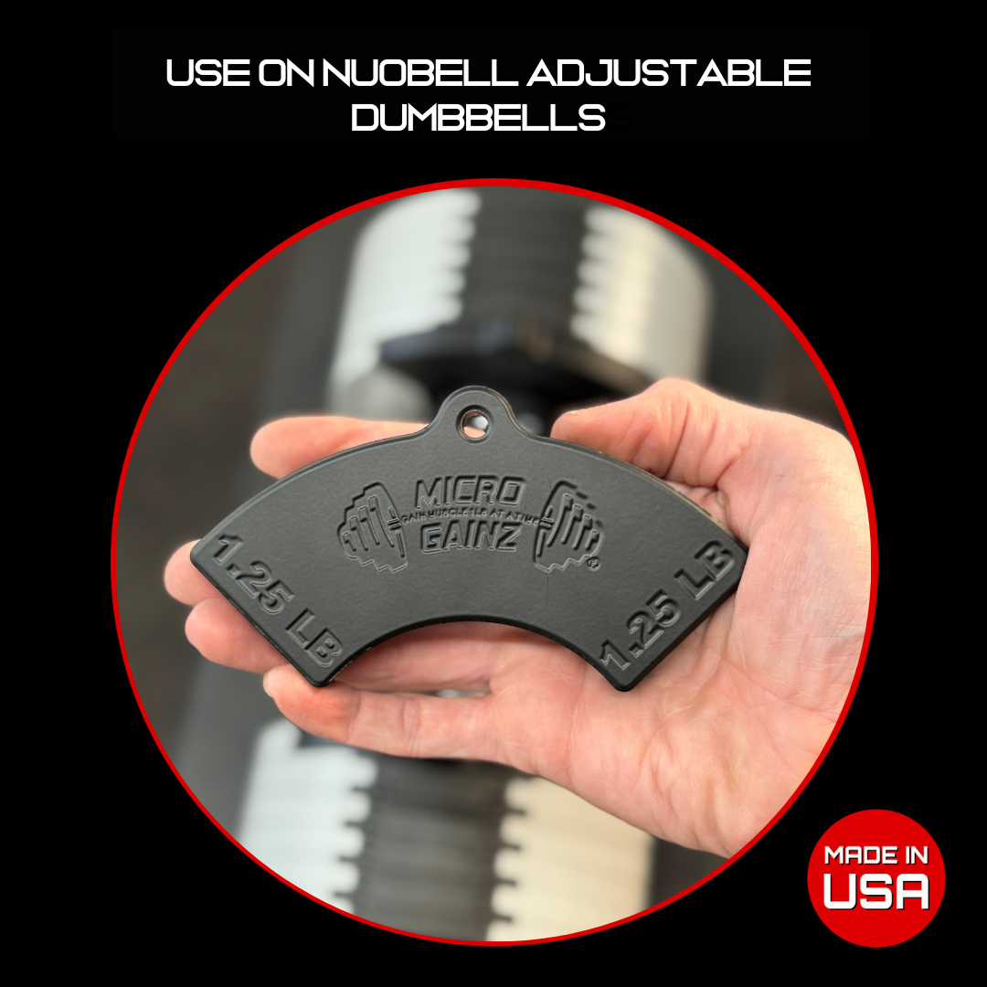Micro Gainz 1.25LB Magnetic Weight Attachment for Nuobell Adjustable Dumbbells (BLEMISHED SET)