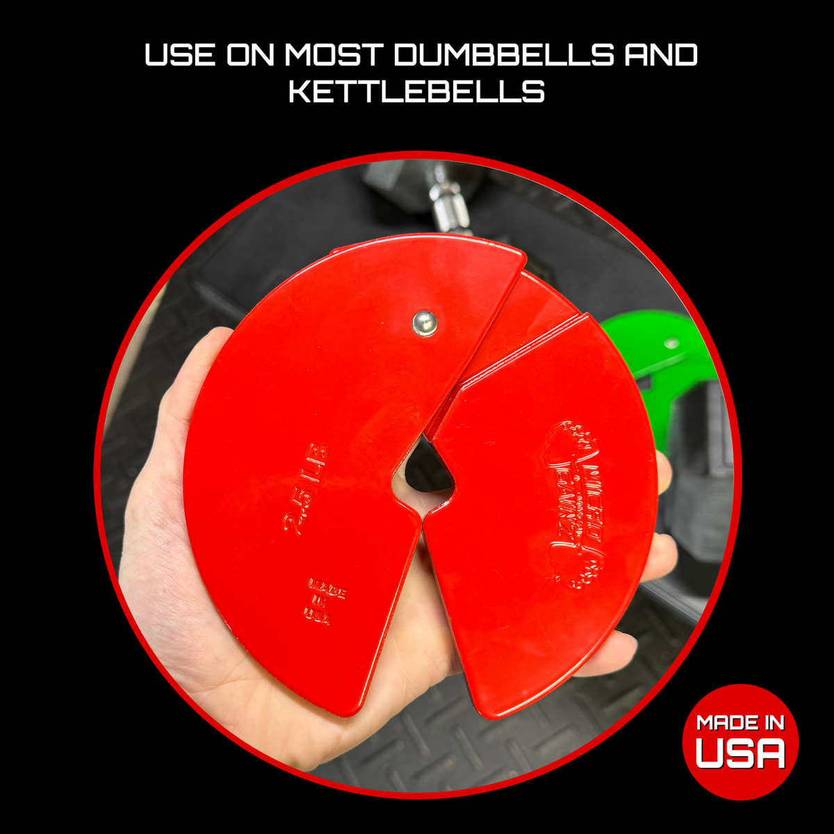 Micro Gainz Red 4-2.5LB Dumbbell Fractional Weight Plates (BLEMISHED SET)