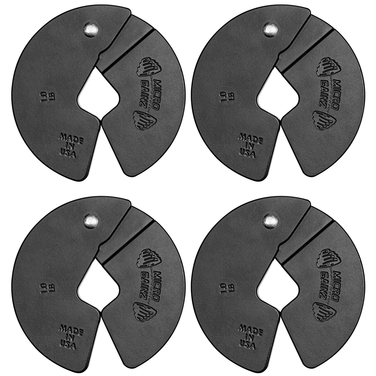 Micro Gainz 1LB Dumbbell Fractional Weight Plates 4 Pack (BLEMISHED SET)
