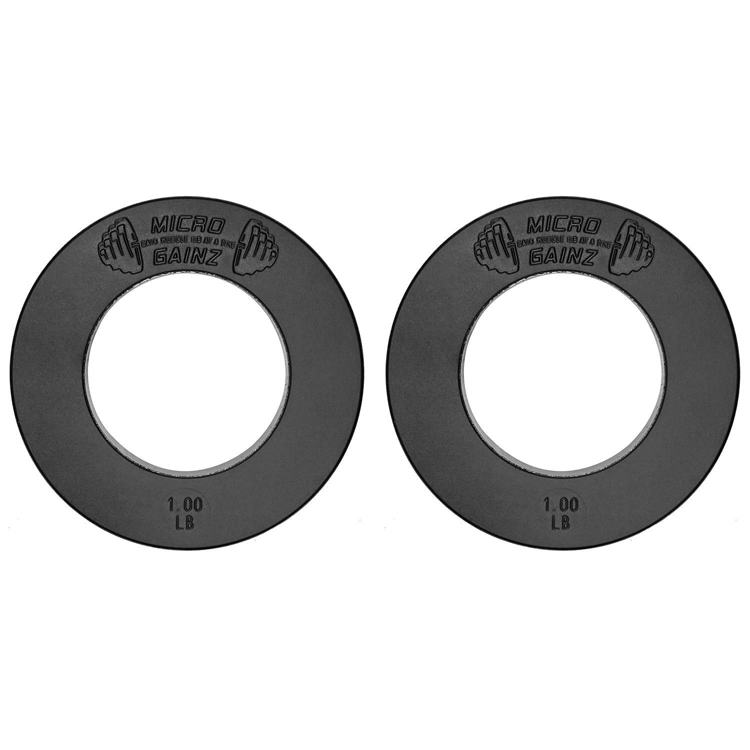 Micro Gainz Olympic Size Fractional Weight Plates Pair of 1LB Plates