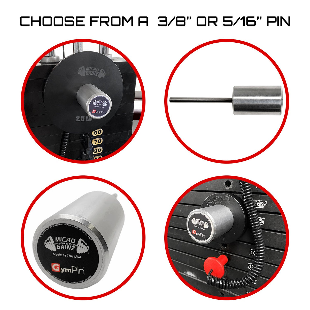 Micro Gainz GymPin (3" Length) (BLEMISHED PIN)