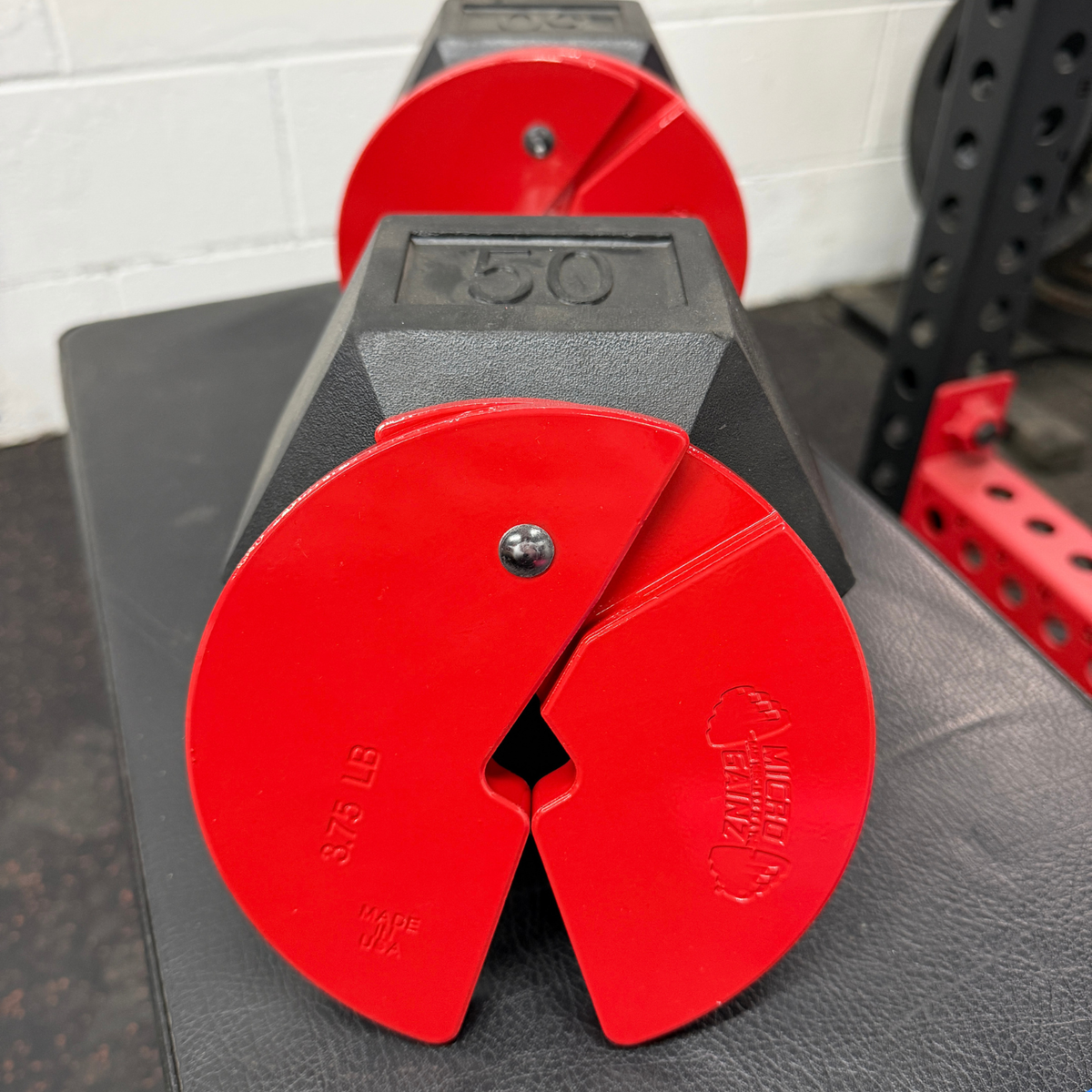 Micro Gainz Red 3.75LB Dumbbell Fractional Weight Plates 4 Plate Set (BLEMISHED SET)