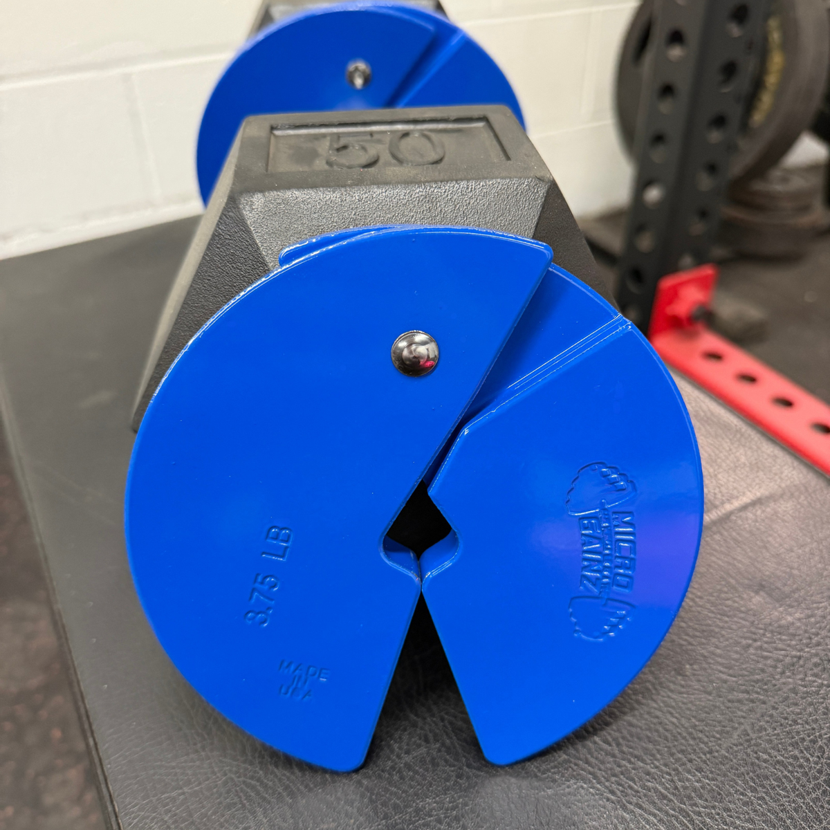 Micro Gainz Blue 3.75LB Dumbbell Fractional Weight Plates 4 Plate Set (BLEMISHED SET)