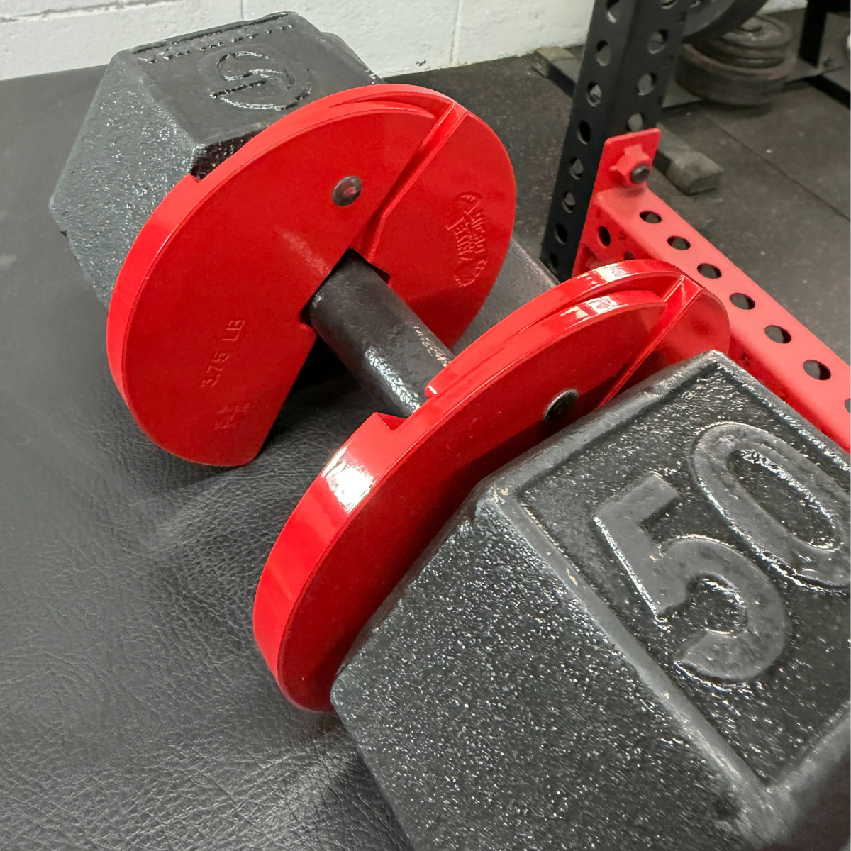 Micro Gainz Red 3.75LB Dumbbell Fractional Weight Plates 4 Plate Set (BLEMISHED SET)