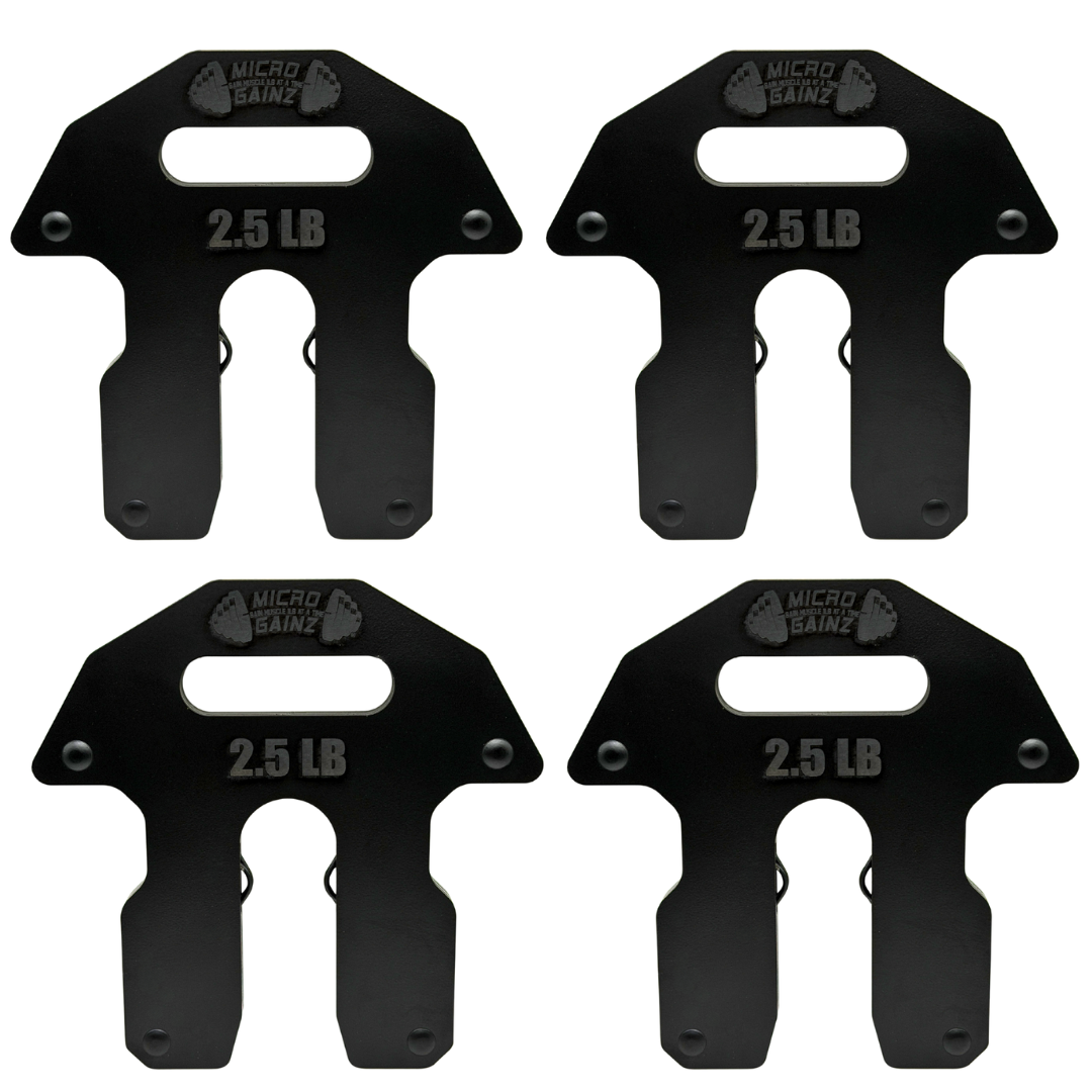 Micro Gainz 2.5LB Add-On Weight Plate for Rep x Pepin Adjustable Dumbbells 4 Plate Set