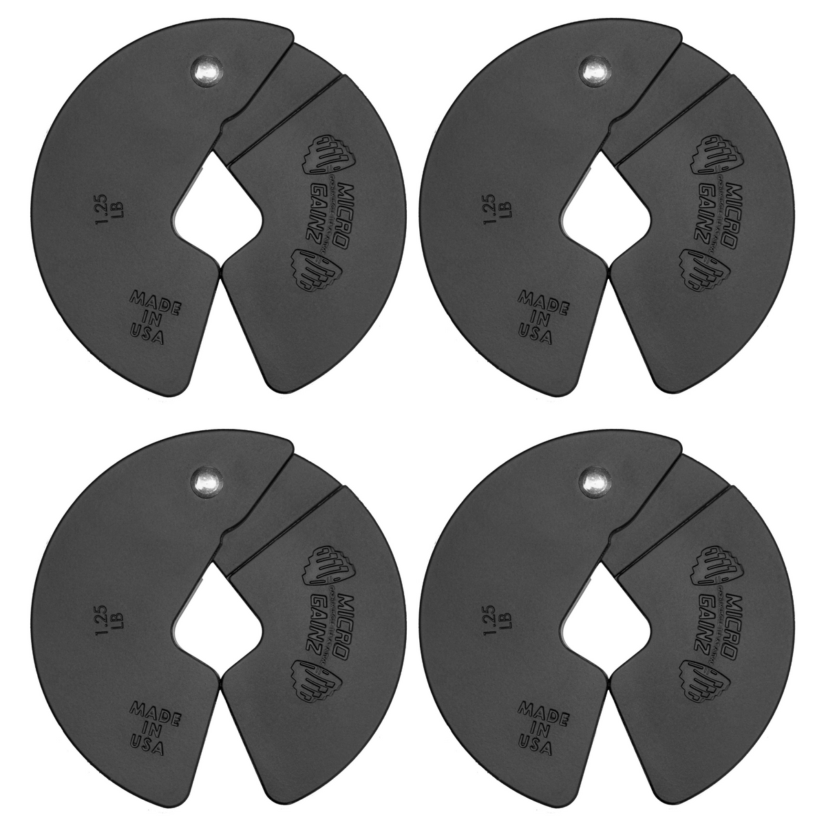 Micro Gainz 1.25LB Dumbbell Fractional Weight Plates 4 Pack Set (BLEMISHED SET)
