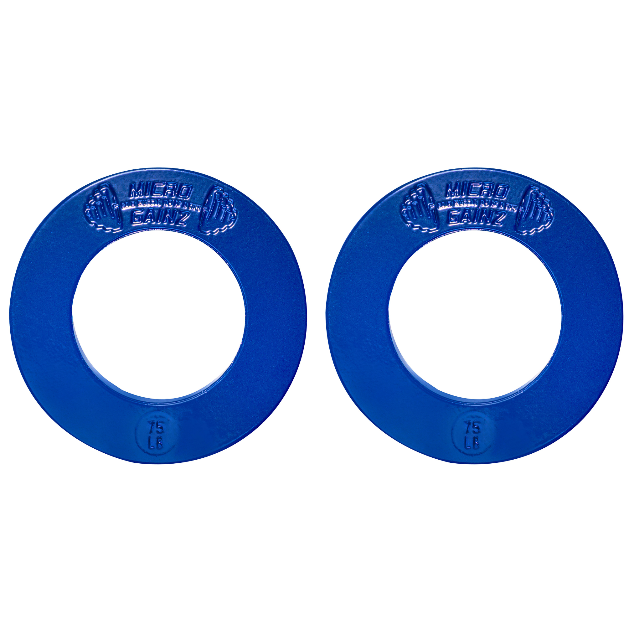 Micro Gainz Olympic Size Fractional Weight Plates Pair of .75LB Plates